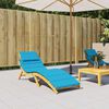 vidaXL Sun Lounger Cushion Blue 186x58x4cm Oxford Fabric
