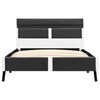 vidaXL Bed Frame with LED without Mattress Grey Faux Leather 90x200 cm