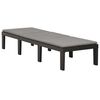 vidaXL Sun Lounger with Cushion Plastic Anthracite