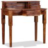 vidaXL Writing Desk with 5 Drawers Solid Acacia Wood 90x40x90 cm
