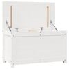 vidaXL Storage Box White 80x40x45.5 cm Solid Wood Pine