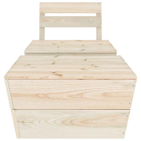 vidaXL 2 Piece Garden Lounge Set Impregnated Spruce Wood