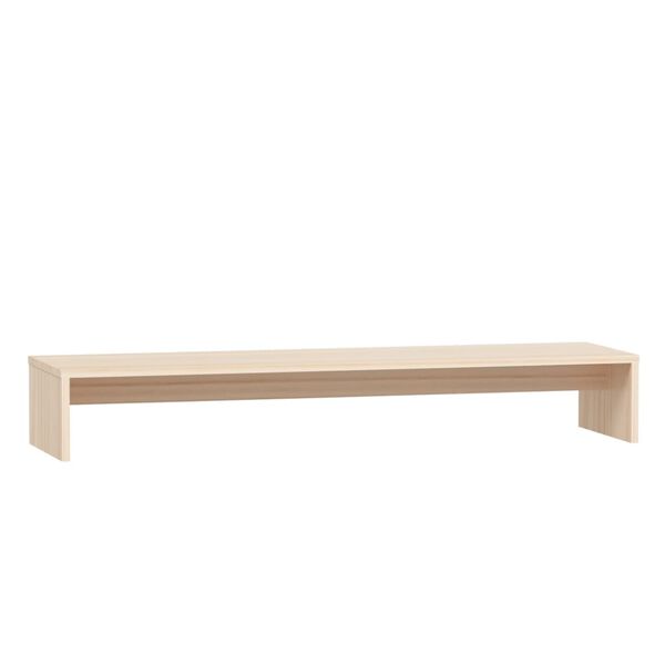 vidaXL Monitor Stand 100x27x15 cm Solid Wood Pine