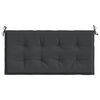 vidaXL Garden Bench Cushion Black 120x50x4 cm Oxford Fabric