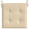vidaXL Garden Chair Cushions 6 pcs Beige 50x50x4 cm Oxford Fabric