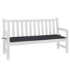 vidaXL Garden Bench Cushion Black 150x50x4 cm Oxford Fabric