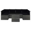vidaXL 7 Piece Garden Pallet Lounge Set with Cushions Solid Pinewood
