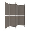 vidaXL 5-Panel Room Divider Anthracite 250x200 cm Fabric