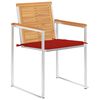 vidaXL Garden Chairs 4 pcs with Cushions Solid Teak Wood