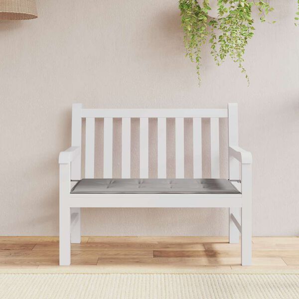 vidaXL Garden Bench Cushion Grey 100x50x4 cm Oxford Fabric