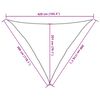 vidaXL Sunshade Sail 160 g/m² Orange 3x3x4.2 m HDPE