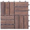 vidaXL Decking Tiles 11 pcs 30x30 cm Solid Reclaimed Wood