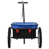 vidaXL Bike Trailer/Hand Wagon 155x60x83 cm Steel Blue