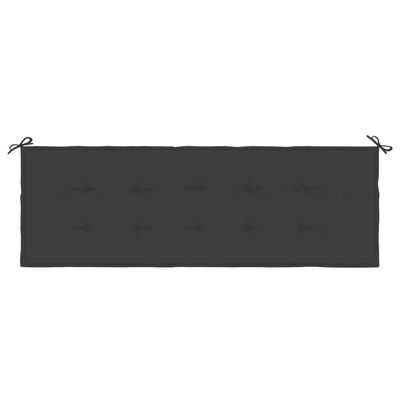 vidaXL Garden Bench Cushion Black 150x50x3 cm Oxford Fabric