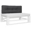 vidaXL Pallet Cushion Anthracite 120x40x12 cm Fabric