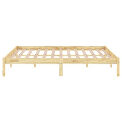 vidaXL Bed Frame without Mattress Solid Wood 140x200 cm