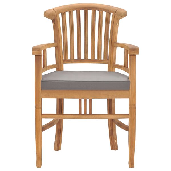 vidaXL 7 Piece Garden Dining Set with Cushions Solid Teak Wood