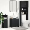 vidaXL Bathroom Cabinet Black 60x33x61 cm Engineered Wood