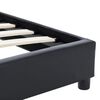 vidaXL Bed Frame without Mattress Black Faux Leather 120x200 cm