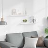 vidaXL Picture Frame Ledge Shelves 2 pcs White 60x9x3 cm MDF
