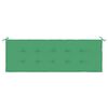 vidaXL Garden Bench Cushion Green 150x50x3 cm Oxford Fabric