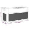 vidaXL Garden Storage Box 320 L Anthracite