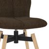 vidaXL Swivel Bar Chairs 2 pcs Brown Fabric