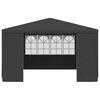 vidaXL Professional Party Tent with Side Walls 4x4 m Anthracite 90 g/m?
