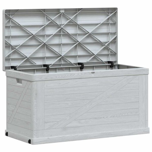 vidaXL Garden Storage Box 420 L Light Grey