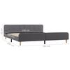 vidaXL Bed Frame without Mattress Light Grey Fabric 180x200 cm Super King