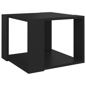 vidaXL Coffee Table | Black | Engineered wood | Compact | Coffee Table | Square