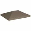 vidaXL Gazebo Top Cover 310 g/m&sup2; 3x3 m Taupe