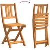 vidaXL Bistro Set with Cushion 3 pcs Oil Natural Solid Acacia Wood