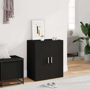 vidaXL Shoe cabinets 60 x 35 x 70 cm Black 5 shelves for shoes