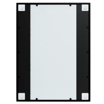 vidaXL Wall Mirrors 3 pcs Black 80x60 cm Metal