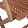vidaXL Folding Garden Chairs 2 pcs with Cushions Solid Acacia Wood