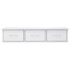 vidaXL Wall Drawer Shelf High Gloss White 88x26x18.5 cm Engineered Wood