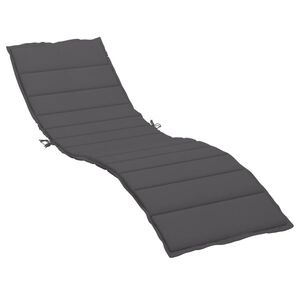 vidaXL Sun lounger cushions Oxford fabric (100% polyester) Anthracite