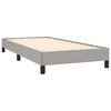vidaXL Bed Frame without Mattress Light Grey 92x187 cm Single Fabric