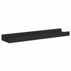vidaXL Picture Frame Ledge Shelves 2 pcs Black 40x9x3 cm MDF