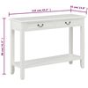 vidaXL Console Table White 110x35x80 cm Wood