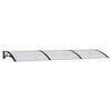 vidaXL Door Canopy Black 300x100 cm Polycarbonate