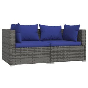 vidaXL 2-seater Sofa | Grey