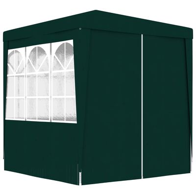 vidaXL Professional Party Tent with Side Walls 2x2 m Green 90 g/m?