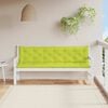 vidaXL Garden Bench Cushion Bright Green 200x(50+50)x7cm Oxford Fabric