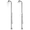 vidaXL Garden Shower 225 cm Stainless Steel