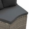 vidaXL 2 Piece Garden Sofa Set with Cushions Poly Rattan Grey