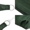 vidaXL Sunshade Sail 160 g/m² Dark Green 3/4x2 m HDPE