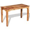 vidaXL Dining Table Solid Acacia Wood 120x60x76 cm