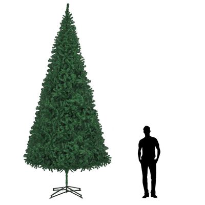 vidaXL Artificial Pre-lit Christmas Tree 500 cm Green